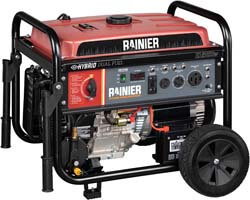 6. Rainier R12000DF Dual Fuel (Gas and Propane) Portable Generator