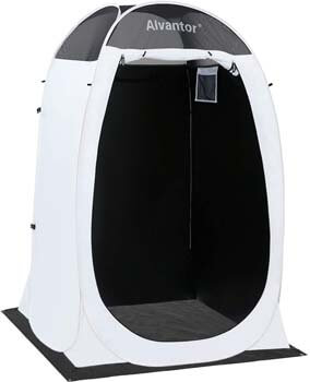 10. Alvantor Shower Tent Changing Room Outdoor Toilet Privacy Pop Up Camping Dressing Portable Shelter