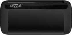 3. Crucial 1TB X8 Portable SSD – Up to 1050MB/s – USB 3.2 – USB-C, USB-A – CT1000X8SSD9
