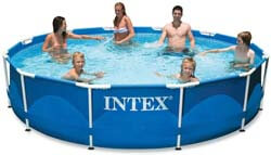 2. Intex 12ft x 30in Metal Frame Pool with Filter Pump