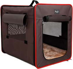 8. Petsfit Sturdy Wire Frame Soft Pet Crate, Collapsible for Travel