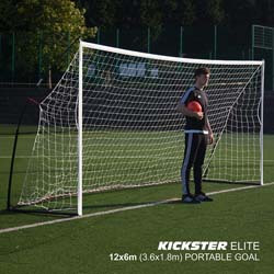 5. QuickPlay Kickster Elite Portable Soccer Goal with Weighted Base
