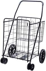 7. LS Jumbo Deluxe Folding Shopping Cart