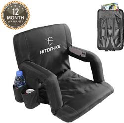 6. HITORHIKE Stadium Seat for Bleachers or Benches Portable Reclining Stadium Seat Chair