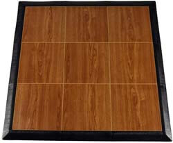 10. Greatmats Portable Dance Floor Wood Grain Tiles 3x3 Ft Kit Tap Dance Studios