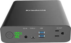 10. Krisdonia AC Outlet Portable Charger 60000mAh 110V/130W Laptop Power Bank