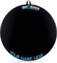 6. dot2dance Personalized 32 inch Authentic Black Marley Portable Dance Floor