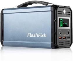 3. FF Flashlight 300W Solar Generator, FlashFish 60000mAh Portable Power Station