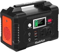 9. FF FLASHFISH 200W Portable Power Station, FlashFish 40800mAh Solar Generator