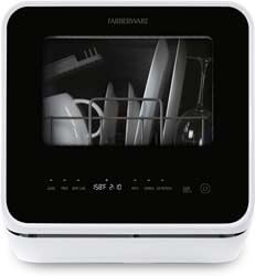 1. Farberware FDW05ASBWHA Complete Portable Countertop Dishwasher