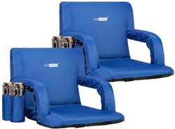 10. VIVOHOME Pack of 2 Reclining Stadium Seat Chairs