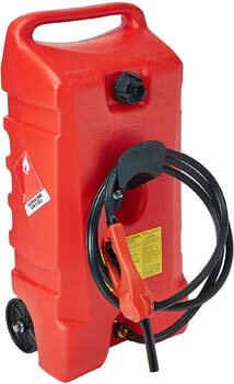 1. DuraMax Flo n' Go LE Fluid Transfer Pump and 14-Gallon Rolling Gas Can