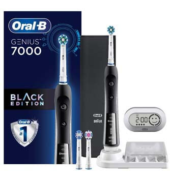 3. Electric Toothbrush, Oral-B Pro 7000 SmartSeries Black Electronic Power Rechargeable Toothbrush