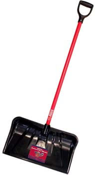 10. Bully Tools 92814 Combination Snow Shovel with Fiberglass D-Grip Handle, 22-Inch