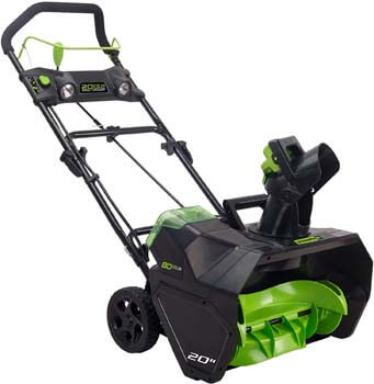 7. Greenworks Pro 80V 20-Inch Cordless Snow Thrower, Battery Not Included, 2601302