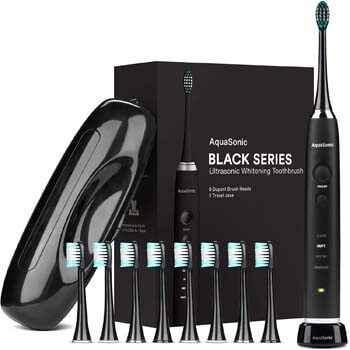 2. AquaSonic Black Series Ultra Whitening Toothbrush