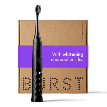 8. BURST Sonic Electric Toothbrush with Charcoal Toothbrush Head, Black