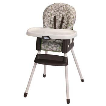 7. Graco Simple Switch Portable High Chair and Booster, Zuba