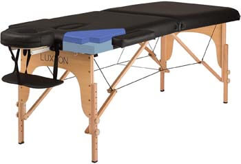 6. Luxton Home Premium Memory Foam Massage Table - Easy Set Up - Foldable & Portable