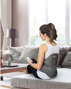 6. Sunbeam Heating Pad Back Wrap with Adjustable Strap