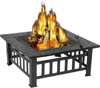 6. ZENY Outdoor 32’’ Metal Fire Pits