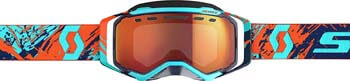8. Scott Prospect Adult Snowmobile Goggles - Blue/Orange/Red Chrome/One Size