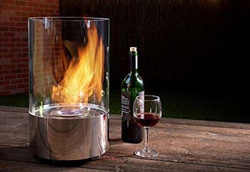 6. Sharper Image Tabletop Round Fireplace