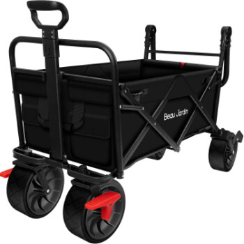 10. BEAU JARDIN Folding Wagon Cart