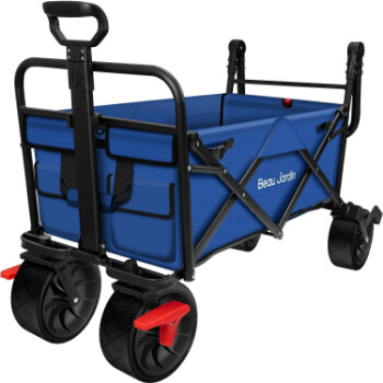 6. BEAU JARDIN Folding Wagon Cart