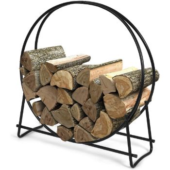 2. Goplus Outdoor Indoor Firewood Rack 